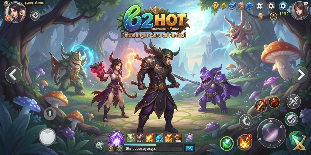 Gameplay seru penuh petualangan dan tantangan di 62HOT.