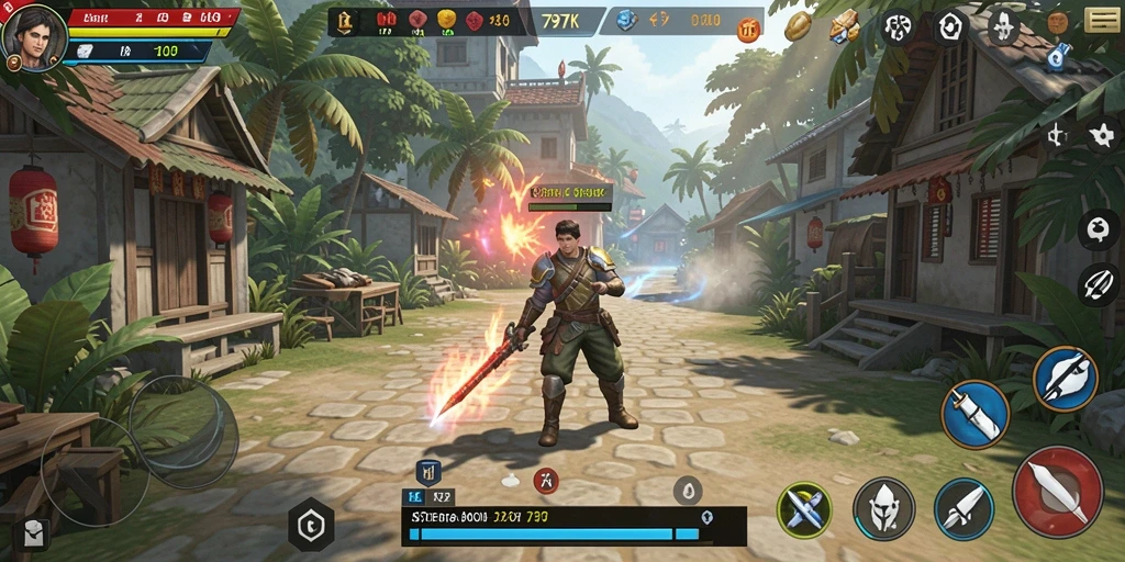 Tampilan gameplay menarik dari 797K dengan strategi yang mendebarkan.