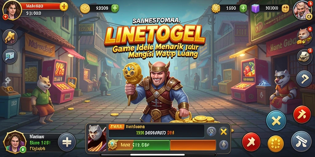 Tampilan gameplay menarik dari LINETOGEL yang memukau.