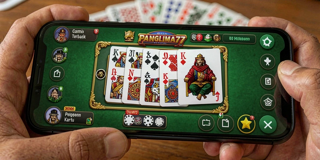 Screenshot gameplay PANGLIMA77 menampilkan keseruan bermain Domino.