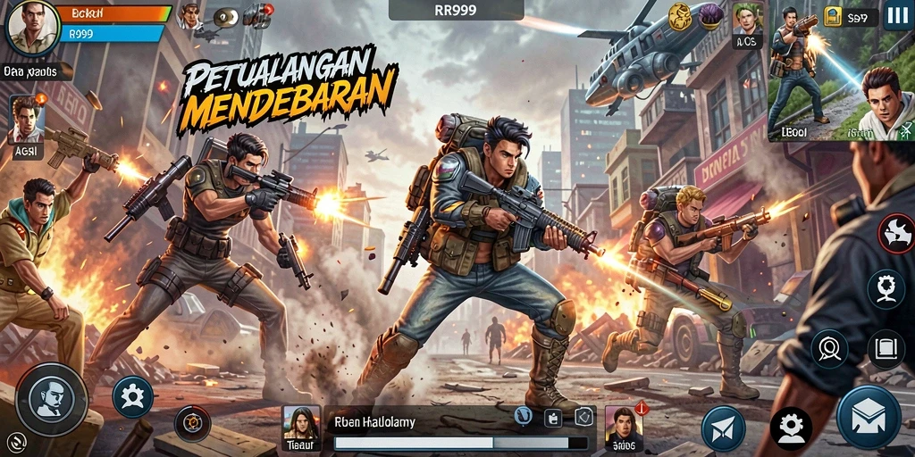 Gameplay seru dan mendebarkan di RR999.